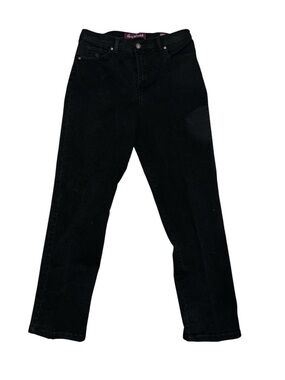 Gloria Vanderbilt Amanda Classic High Rise Tapered Jeans - Black - Size 10